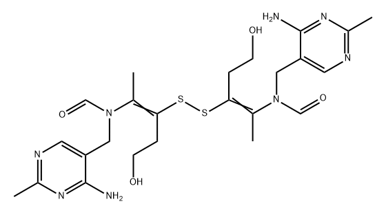 N,N'-(Dithiobis(2-(2-hydroxyethyl)-1-methyl-2,1-ethenediyl))bis(N-((4-amino-2-methyl-5-pyrimidinyl)methyl)formamide(67-16-3)